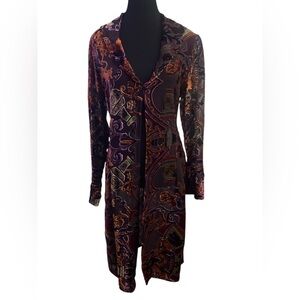 Jenny Helene Elegant Vintage Duster EUC S